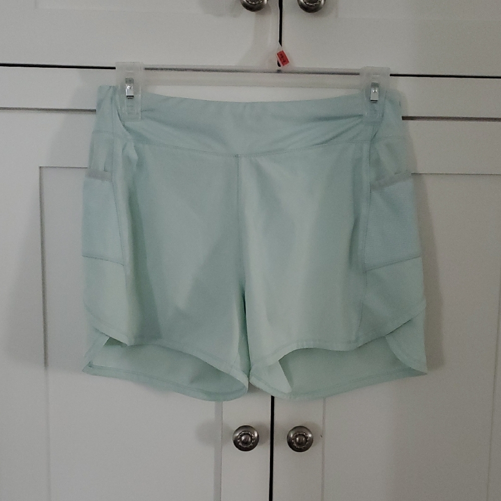 Girls ATHLETA GIRLS Light Mint ATHETIC Record BREAKER 3" SHORTS